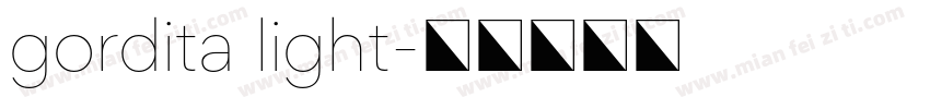 gordita light字体转换